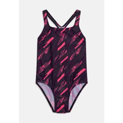 Image of Speedo Girl&#039;s Hyperboom Allover Medalist One Piece Swimsuit Chlorine Resistant Quick Drying (Pack of 1)