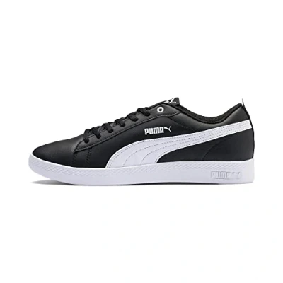 Image of Puma Women&#039;s Smash WNS v2 L Trainers, Black White, 5 UK