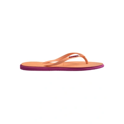 Image of Havaianas SLIM Point Tbar sandals, Women&#039;s, Size: 7/7.5, Rose gum Synthetics