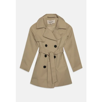 Image of ONLY Girls Kogchloe Double B Trenchcoat for kids, Size: 10y, Tannin