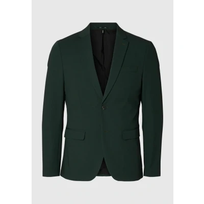 Image of SELETED HOMME Men&#039;s Slhslim Liam BLZ Flex Noos Blazer, Forest Night, 46R, 56