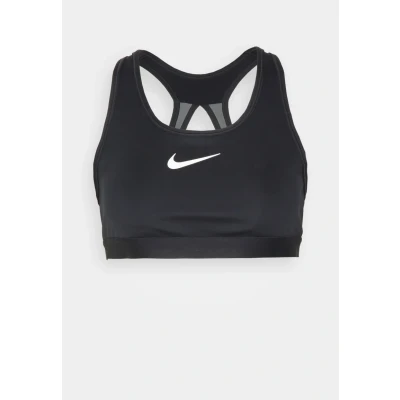 Image of NIKE Performance Swoosh High support WOMEN&#039;S Nonpadded Adjustable sports BRA bra, Women&#039;s, Size: LxA B, Black/iron grey