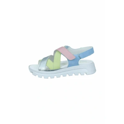 Image of Waldläufer Platform sandals, Women&#039;s, Size: 6.5, Menta lime candy ciel Leather