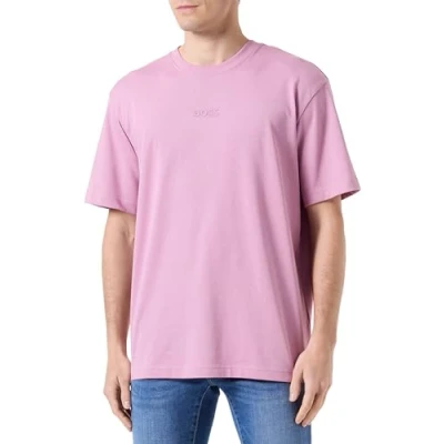 Image of BOSS TEE Basic Tshirt, Men&#039;s, Size: Large, Light/pastel purple