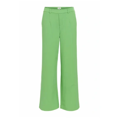 Image of Object Trousers, Women&#039;s, Size: 6, Vibrant green