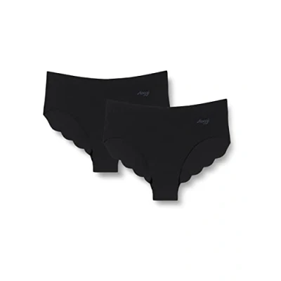 Image of Sloggi Hipster 2 PACK Briefs, Women&#039;s, Size: XS, Black