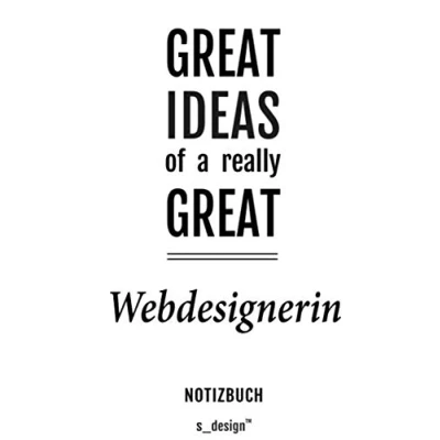 Image of Notizbuch für Webdesigner/Webdesignerin: Originelle Geschenk Idee [120 Seiten liniertes blanko Papier] _