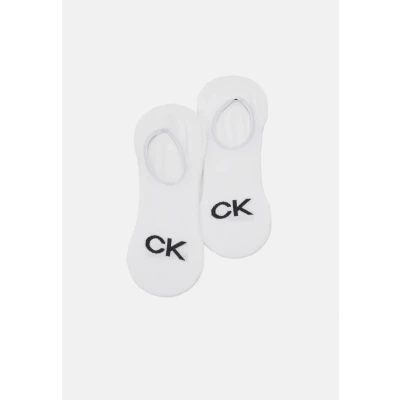 Image of Calvin Klein Men&#039;s Logo High Cut Footie 2 Pack (Pack of 2), White, 9 11