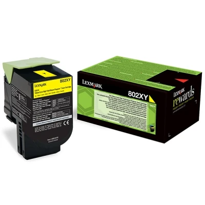 Image of Lexmark 80C2XYE Laser Toner for CX510DE Yellow, Printer Accessories