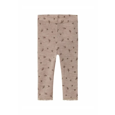Image of Name it Nbfwang Needle Leggings Trousers for kids, Size: 9 12m, Shadow gray