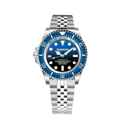 Image of Bobroff Tabarca Men&#039;s Automatic Diver Professional Watch, 1000 m, blue, 44 MM, Helium Valve BF0003iba BFSTJ, Bracelet