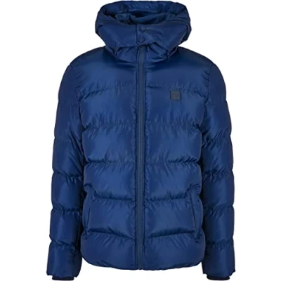 Image of Urban Classics Winter jacket, Men&#039;s, Size: Small, Spaceblue