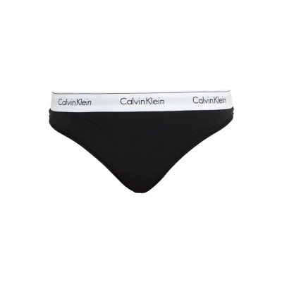 Image of Calvin Klein Underwear Modern PLUS Thong Thong, Women&#039;s, Size: XL, Black