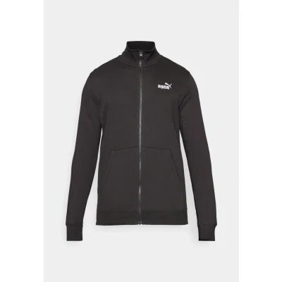 Image of Puma LOGO Track Jacket Zipup sweatshirt, Men&#039;s, Size: Medium, Black