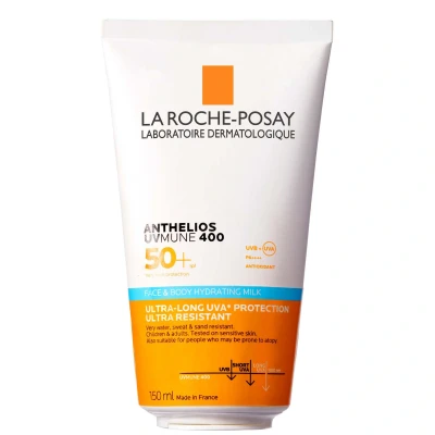 Image of La Roche Posay Anthelios UVMune 400 Face &amp; Body Hydrating Milk SPF50+