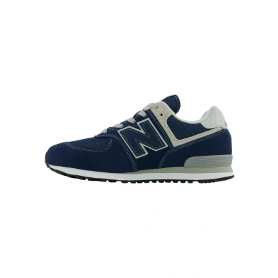 Image of New Balance 574 Unisex Trainers for kids, Size: 3.5, Navy white Synthetics