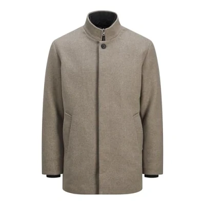 Image of JACK &amp; JONES Men&#039;s Jjeharrison Wool Jacket Sn, greige, XL