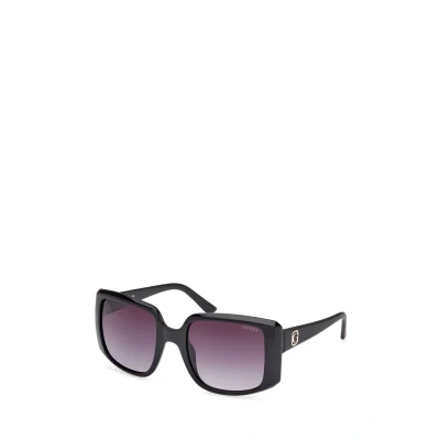 Image of Guess Iniettato Sunglasses, Women&#039;s, Size: One Size, Nero lucido grigio fumo sfumato