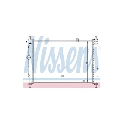 Image of Radiator, engine cooling NISSENS 63059