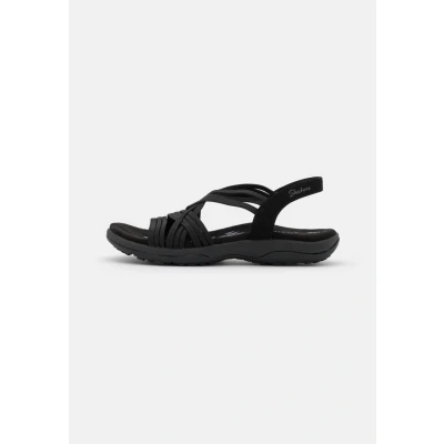 Image of Skechers Women&#039;s Reggae Slim Simply Stretch Sport Sandal, Black, 6 UK