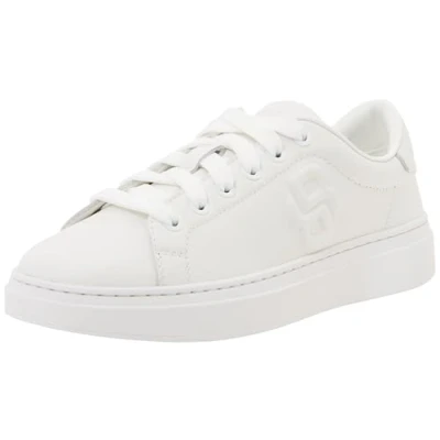 Image of BOSS Kieran TENN Trainers, Women&#039;s, Size: 3, White Leather