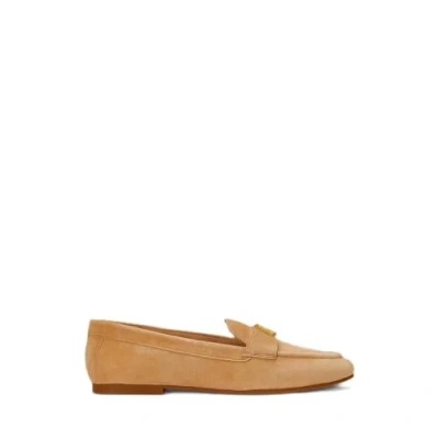 Image of Lauren Ralph Averi III Suede Loafer Slipons, Women&#039;s, Size: 6, Buff