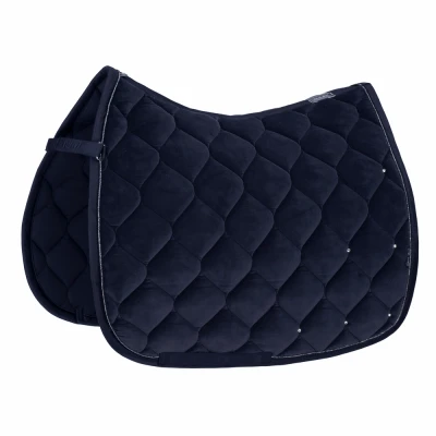 Image of Eskadron SS&#039;22 Classic Velvet Crystal Navy saddlepad