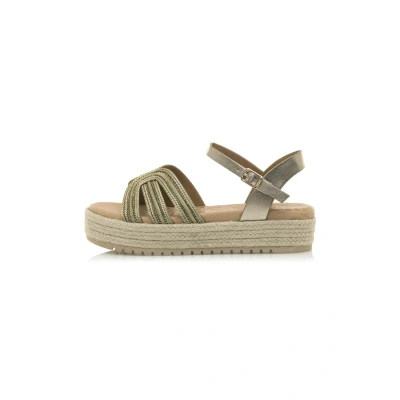Image of mtng Amelie Platform sandals, Women&#039;s, Size: 7, Vamp champagne Synthetics