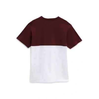 Image of Vans Colorblock TEE Print Tshirt, Men&#039;s, Size: Small, White/port royale