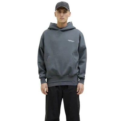 Image of Jack &amp; Jones Jorislington BACK HOOD Sweatshirt, Men&#039;s, Size: XXL, Stormy weather
