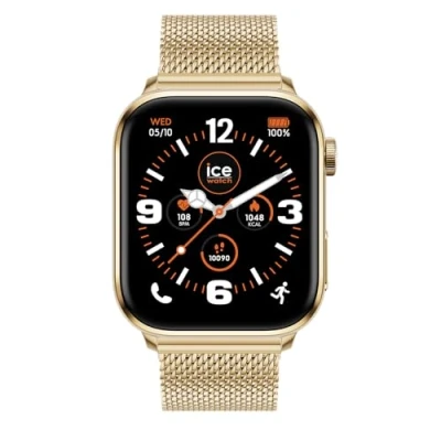 Image of ICE watch smart 3.0 1.78 AMOLED GPS Rectangular connected (1.78 inches) Waterproof smartwatch (IP68), Gold, 1,78 inches (40mm)