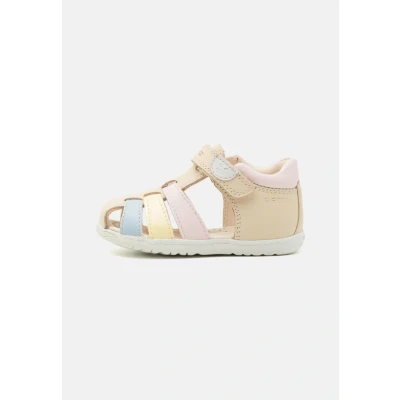 Image of Geox Macchia Sandals for kids, Size: 8.5K, Light ivory/light yellow Leather