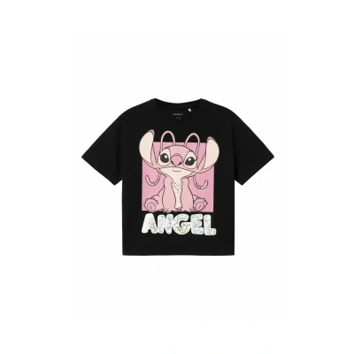 Image of Name it Regular FIT Print Tshirt for kids, Size: 16, Black