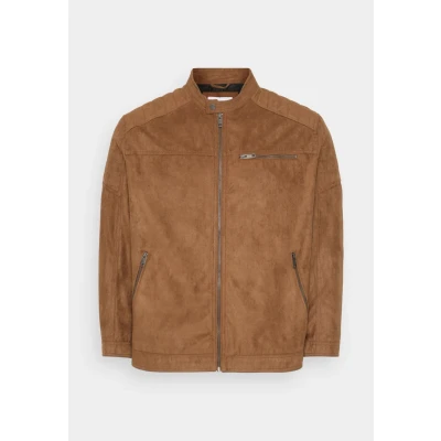 Image of Jack &amp; Jones Jcorocky Jacket Faux leather jacket, Men&#039;s, Size: 4XL, Cognac