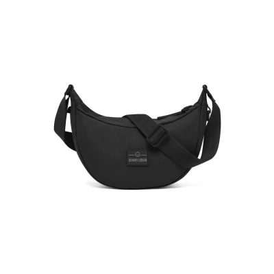 Image of Johnny Urban Shoulder Bag Women Men Ally Half Moon Waist Round with Adjustable Strap Water Repellent, Black/White, S