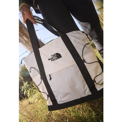 Image of The North Face Borealis Tote Unisex bag Gardenia whitetnf blacknpf, Size: One Size, white tnf black npf