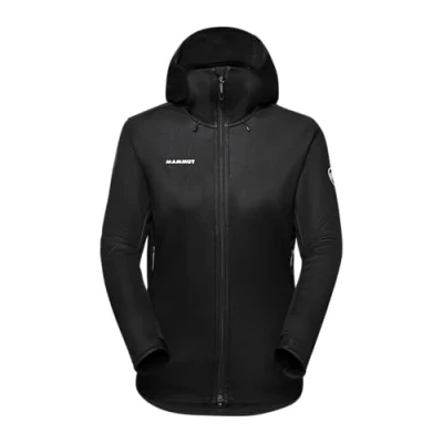 Image of Mammut Ultimate Hooded Jacket Women Soft shell jacket, Women&#039;s, Size: Small, Black