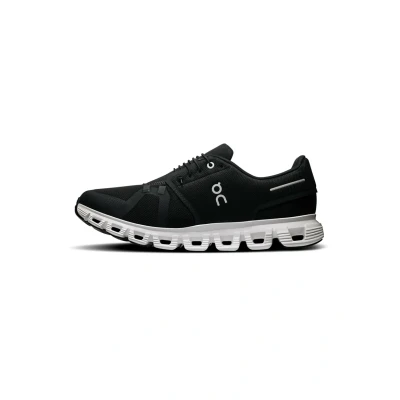 Image of On Cloud 6 Trainers, Men&#039;s, Size: 11.5, Black white Polyester