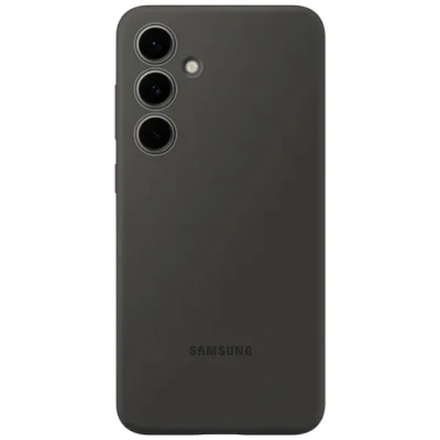 Image of Samsung Silicone Back Cover Black Galaxy S24 FE