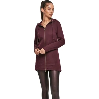 Image of Urban Classics Parka Zipup sweatshirt, Women&#039;s, Size: 3XL, Burgundy