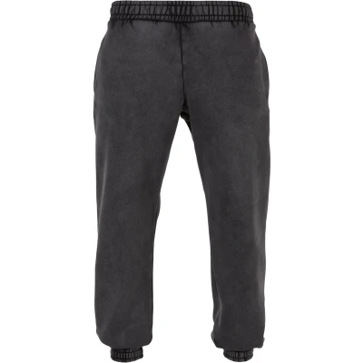 Image of Urban Classics Heavy SAND Washed Tracksuit bottoms, Men&#039;s, Size: XXL, Black