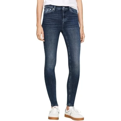 Image of Tommy Jeans Women&#039;s Nora Skinny Fit Jeans, Denim (Denim Dark), 25W / 34L