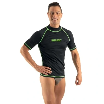 Image of SEAC Women&#039;s T sun Short Lady, Rash Guard for Swimming, Surfing, Diving, UV protection