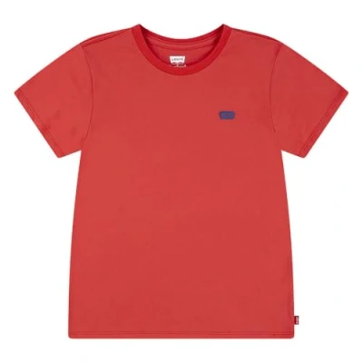 Image of Levi&#039;s Batwing Chest HIT TEE Basic Tshirt for kids, Size: 12y, Hibiscus