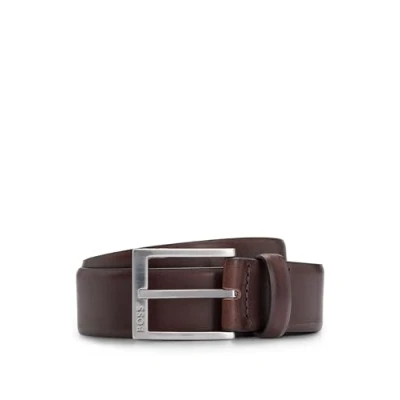 Image of BOSS Erron Belt, Men&#039;s, Size: 32, Dark brown three
