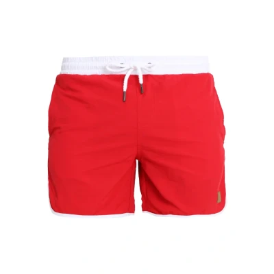 Image of Urban Classics Retro Swimming shorts, Men&#039;s, Size: Small, Firered/white