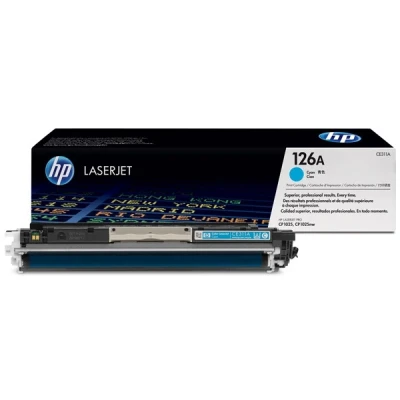 Image of HP 126A cyan original LaserJet toner cartridge ( CE311A )