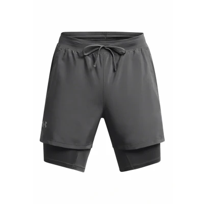 Image of Under Armour Launch 2IN1 Sports shorts castlerock, Men&#039;s, Size: Large, Castlerock