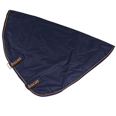 Image of Bucas Irish Turnout Combi Neck, Neck Piece, Navy/Gold, Size S (Back Length 125 cm)