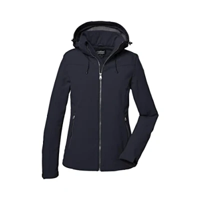 Image of Killtec Women&#039;s Softshell Jacket with Removable Hood Water Repellent Windproof Breathable